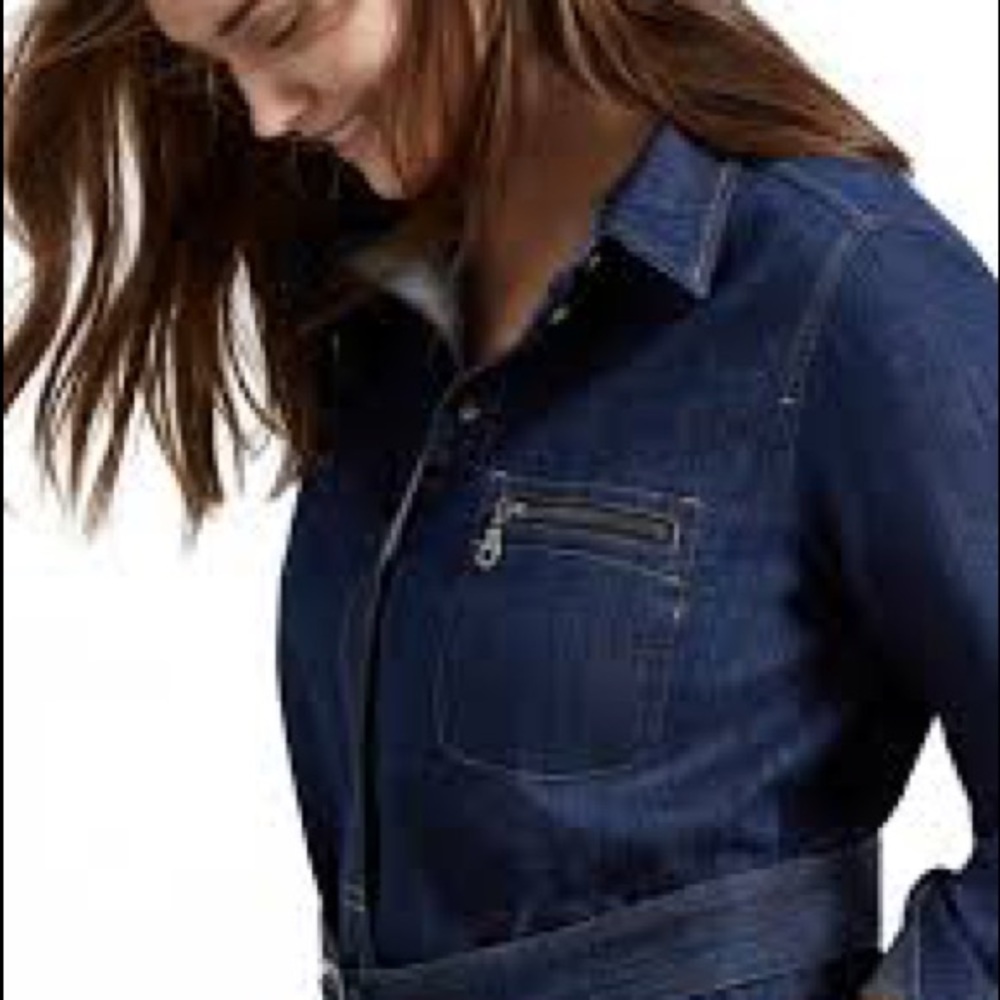 Denim dress Violets by mango. Size L.